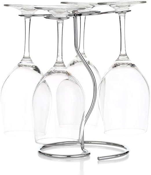 Amazon Com Festnight Tabletop Wine Rack 4 Hook Wine Glass Rack