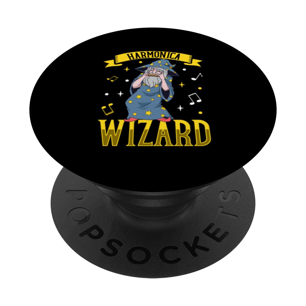 Harmonica Wizard PopSockets Swappable PopGrip