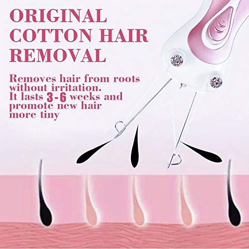 image for WAYCOM Electric Hair Remover-Cotton Thread Epilator Shaver Facial Hair