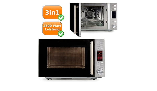 Microondas Grill + + convección horno en un, 3 en 1 Función ...