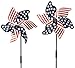 Fox Valley Traders 315356 Patriotic Set of 2 Pinwheel, One Size Fits Gallon Multicolor