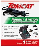 Tomcat Rodent Station, Includes 1 Rodent Station with 4 Bait Securing Rods and 1 Security Key - Fits Rat or Mouse Sized Traps (Baits & Traps Sold Separately) - Use Indoors or Outdoors