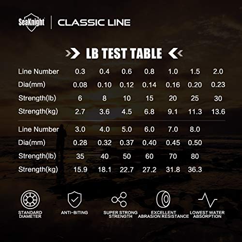 Seaknight Classic 4 Strange Geflochtene Angelschnur 300M/500M SUPER geflochten Line dünner, starker und glatter Angeln… – Bild 4