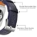 Compatible Apple Watch Band 38mm 40mm, MARGE PLUS Genuine Leather Watch Strap Replacement Band with Stainless Metal Buckle Compatible Apple Watch Series 4 Series 3, 2, 1 Sport and Edition, Dark Blue