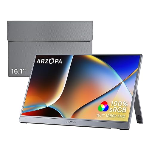 ARZOPA 16.1 Inch Portable Monitor Bundle