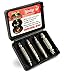 Screw Remover Set, Bastex Screw Remover and Extractor Set for Damaged and Stripped Screws and Bolts. Grab Damaged Fasteners Easily. Included 4 Different Sizes