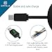 Retractable USB Type C Cable, CAFELE Portable Flexible Charging Data Sync Cable Cord for Samsung Galaxy S8 plus Note 8, Pixel XL, Moto Z Z2, LG G5 G6 V20, Nexus 6P 5X, Black, 3.3ft