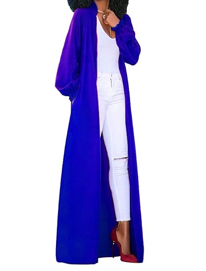 Buy Belie Women S Long Flowy Floor Length Open Front Maxi Cardigan