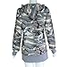 Women T-Shirt,Haoricu Womens Camouflage Printing Pocket Hoodie Sweatshirt Hooded Pullover Tops Blouse (M, Camouflage)