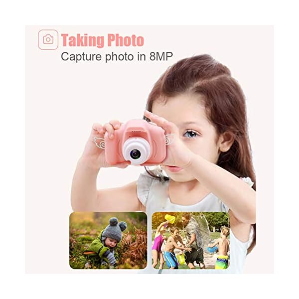 Walmeck X2 Mini Digitalkamera Fotoaufnahme Stilvolle Camcorder für Kinder – Bild 6
