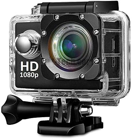Pikyo K99 1080p 12MP Sports Waterproof Camera with Micro SD Card Slot Compatible with All iOS & Android Smartphone Device (Assorted Colour)