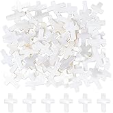 DICOSMETIC 78 Pcs 3 Strands Cross Beads White Freshwater Shell Cross Loose Spacer Beads for Jewelry Making, Hole: 0.5mm