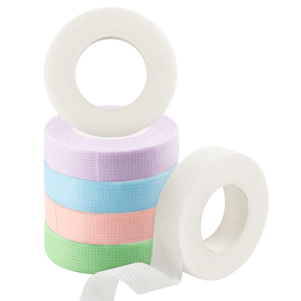 Lunamoon 6 Rolls of Eyelash Tape, Eyelash Extension Tape, Insulation, Micropore Lash Tape, Eyelash Tape for Eyelash Extension (Colour)