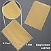 Fit Meal Prep [200 Bags and 200 Stickers Pack] 8.5 x 6 Inch Kraft Wax Paper Sandwich Bags and White Round Sticker Label - Unbleached Biodegradable Deli Wrap Sheet Food Grade Grease Resistant