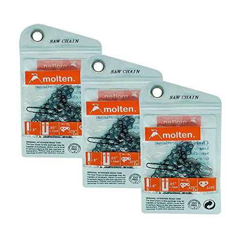 Molten. 8 Inch Pole Chainsaw Chain Replacement for Harbor Freight Pole