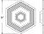 Prime-Line Products U 9275 Wall Protector, 5-Inch Hexagon, Self-Adhesive, White Vinyl