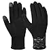 Vbiger Womens Winter Gloves Touch Screen Gloves Thick Warm Windproof Mittens (Black)