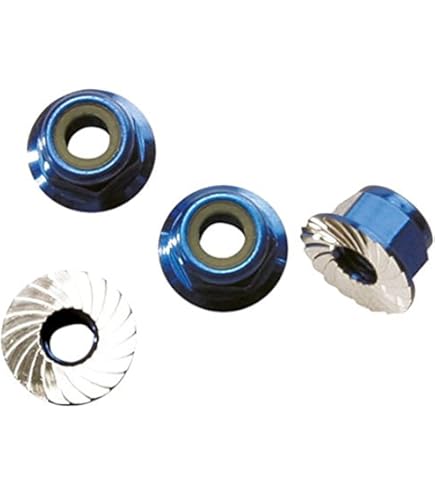 Amazon.com: Traxxas 8447 Serrated Steel 5mm Flanged Nylon