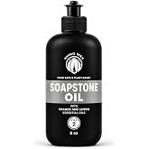 Rhino Wax Soapstone Oil 8 oz for Slate, Concrete &amp; Stone (NO Mineral Oil) | Condition, seal and protect soapstone, slate and concrete surfaces with food-safe oil that enhances natural stone.