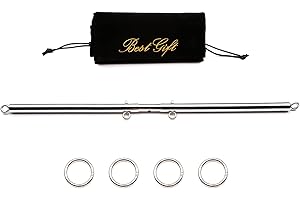 Sovyime Adjustable Pilates Spreader Bar Set Sport Aid Training Fitness Gear Home Indoor Gyms Yoga