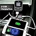 Perbeat BT67 Car FM Receiver Transmitter Bluetooth Handsfree Car Kit for iPhone/Android with USB Charging port and remote control, USB/SD card (Black)