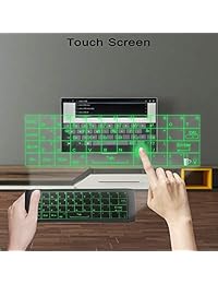 Mini teclado inalámbrico   control remoto de aire ratón   Touchpad con retroiluminación colorida, conexión de 2,4 GHz, mejor para Android TV Box, HTPC, IPTV, PC, Raspberry pi 3