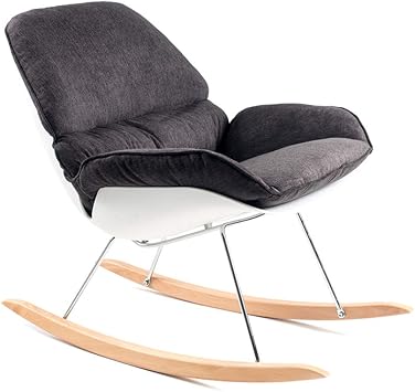 dark gray rocking chair