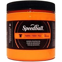 Brand New Speedball Fabric Screen Printing Ink Fluorescent 8oz-Orange Brand New