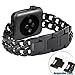 NO1seller Top Bands Compatible for Apple Watch 38mm 42mm, Metal Cowboy Style Bracelet Strap Replacement Wristband for Apple Watch Series 4 40mm 44mm 3/2/1,Sport,Nike,Edition
