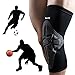 Knee Brace Sleeve - Leg Support Compression Pads for Impact Protection and Performance Sport Training | Great for Tendonitis, Stiff and Sore Muscles and Joints [DR. FIT]