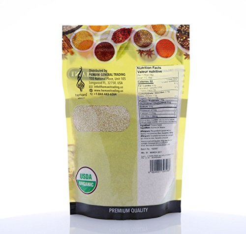 Hemani 100% USDA Organic Sesame Seeds 400gm/14oz