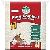 Oxbow Small Animal Bedding, Hamster, Guinea Pig, Rabbit, White, USA, 72 L | Pure Comfort, Hamster Bedding, Guinea Pig Bedding, Low Dust, Virgin Paper, Litter Box, Bunny, Rats, Gerbils, Chinchillas