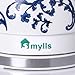 SMYLLS Electric Ceramic Kettle Non-Plastic Kettle, Blue Pattern