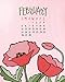 Illustrated Flower Page-A-Month Desk Easel Calendar 2017