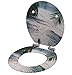 Sanilo Round Toilet Seat, Wide Choice of Slow Close Toilet Seats, Molded Wood, Strong Hinges (Beach)