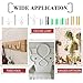 Hilitchi 196-Pcs [11-Sizes] Heavy Duty Drywall Ribbed Anchors Assortment Kit Masonry with Self Tapping Stainless Steel and Galvanized Steel Screws Wall Anchor Set