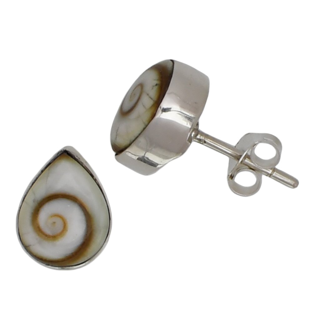 I Be, Shiva Eye Drop Earrings, 925 Silver, 358304