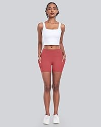 CHRLEISURE Womens Biker Yoga Shorts with