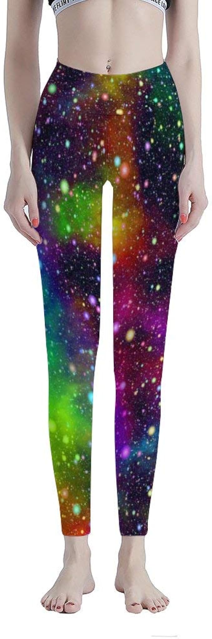 Amazon 宇宙柄 星柄 ヨガウェア レディース スポーツ レギンス トレーニング 吸汗速乾 ストレッチ ロング丈 スポーツタイツ フィットネス トレーニング ロングパンツ 通販