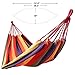 SONGMICS Cotton Hammock Swing Bed for Patio, Porch, Garden or Backyard Lounging - Heavy-Duty, Lightweight and Portable - Indoor Outdoor - Natural White UGDC210