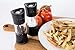 COLE & MASON Harrogate Pepper Grinder - Acrylic Upside Down Mill Includes Premium Peppercorns, Black