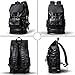 Leather Backpack For Men with USB Waterproof Large Capacity Backpack School College Bookbag Laptop Computer Backpack with Shoe Compartm Travel Bag Extra Capacity Casual Vintage Daypacks for Men(black)