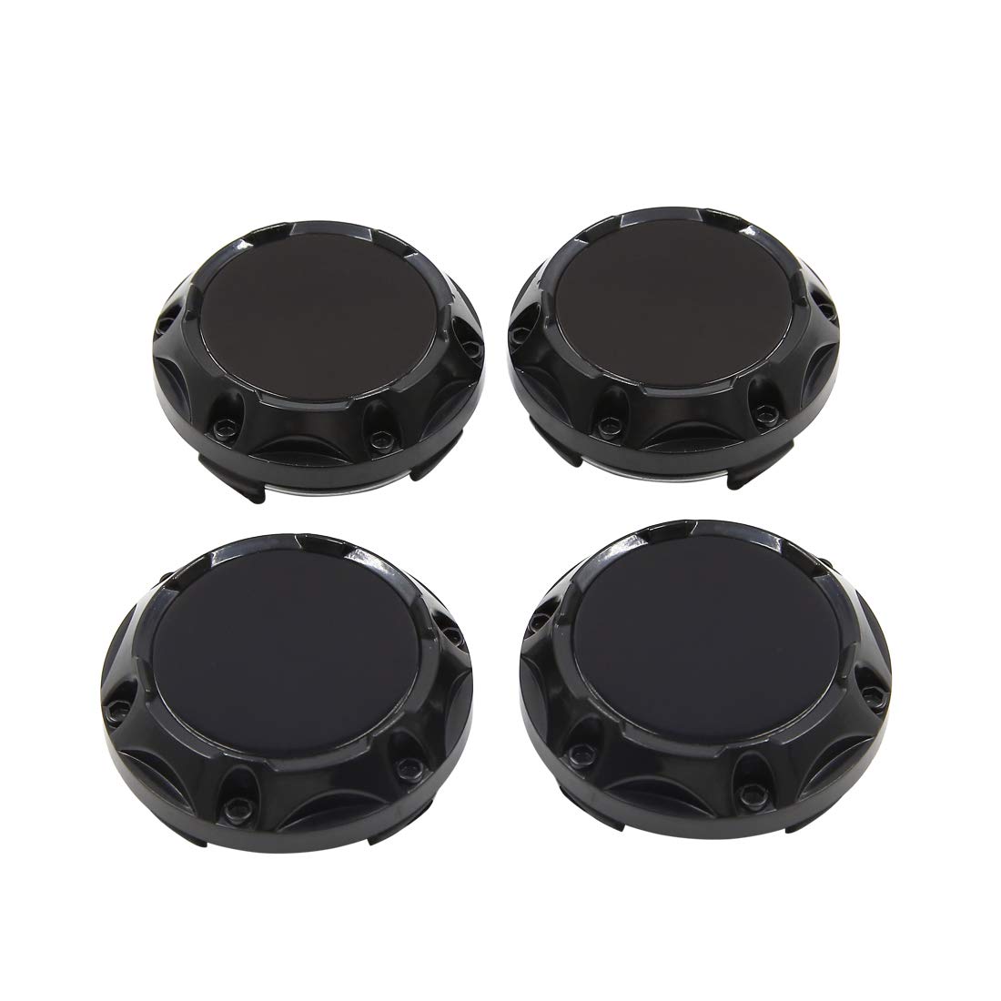 Photo 1 of uxcell 4 Pcs 64mm Dia 4 Clips Car Wheel Tyre Center Hub Caps Covers Protector Black
