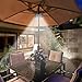 QPAU Patio Umbrella Light Outdoor Cantilever 3 Lighting Mode Offset Pool Patio Cordless 28 LED Stand Deck Large 200 Lumens Light Table Umbrellas Camping