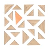 Kit Triangle Bamboo Magnets, Pack of 20, Fridge Magnets, Office Magnets, Dry Erase Board Magnets, Refrigerator Magnets