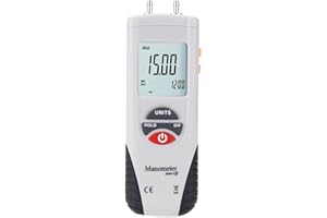 Mengshen Digital Manometer, Professional Digital Air Pressure Meter & Differential Pressure Gauge Kit - ±13.79kPa / ±2 psi, M1890