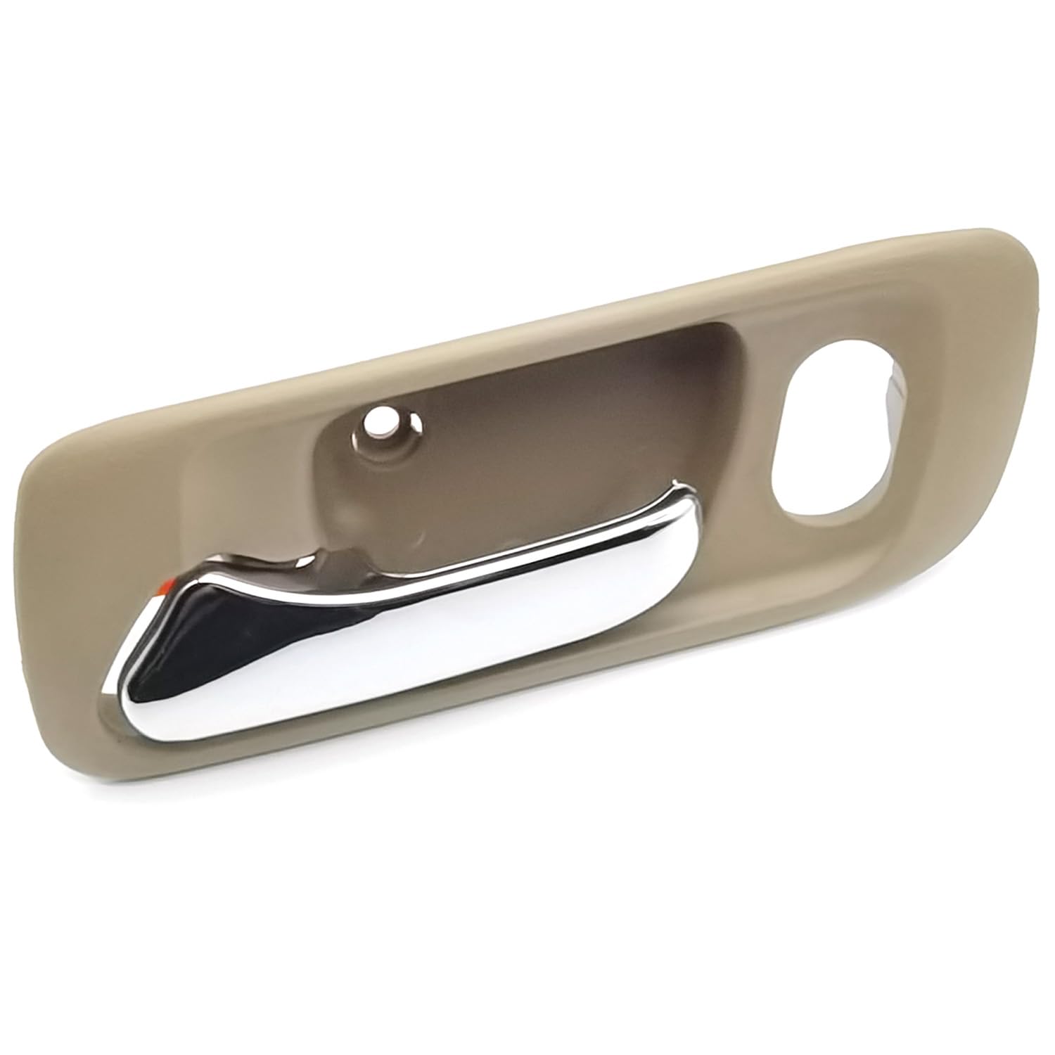 Photo 1 of Front Left Driver Side Interior Inside Door Handle for 1998-2002 Honda Accord Sedan, Beige Housing with Chrome Lever, Replace# 72165-S0X-A21ZB