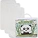 Bamboo Changing Pad Liners - 3 Pack - Anti Slip and Machine Washable - Super Soft Baby Wash Cloth Included