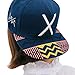Toraway Caps, New Unisex Hip-Pop Letter X Flat Hat Baseball Cap Hip-Hop Peaked Cap Blue