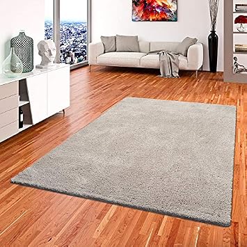 Palace Hochflor Shaggy Teppich Grau In 24 Grossen Amazon De Kuche